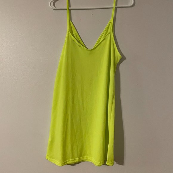 Shein Fluorescent Green/Yellow Tank top size L *182 - Picture 2 of 4